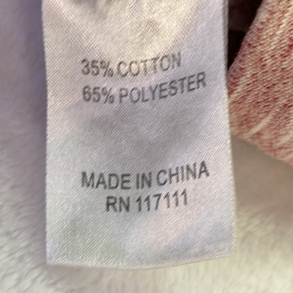 Vacationland Wear Graphic Hooded Sweatshirt Heathered Red w Kangaroo Pocket S - Picture 9 of 13